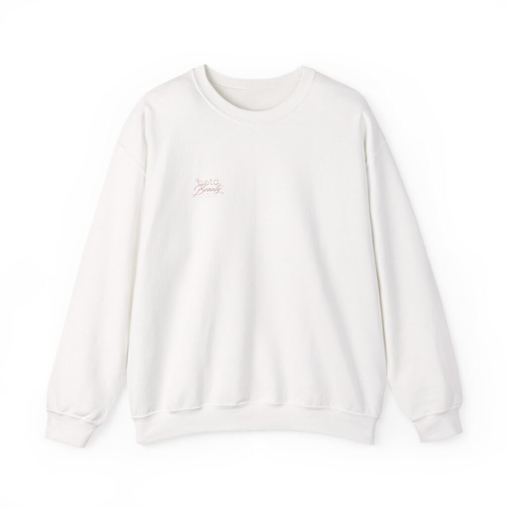 Crewneck Sweatshirt — Beta BEAUTY Minimalist Logo